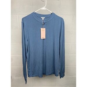 Eberjey Henry Tencel Long Sleeve Henley Top Sleepwear Pajama Shirt Men's XXS NWT